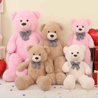 51 inch Big Teddy Bear Cute Giant Stuffed Animals Soft Plush Toy for Girlfriend Kids for Birthday Christmas Valentine's Day