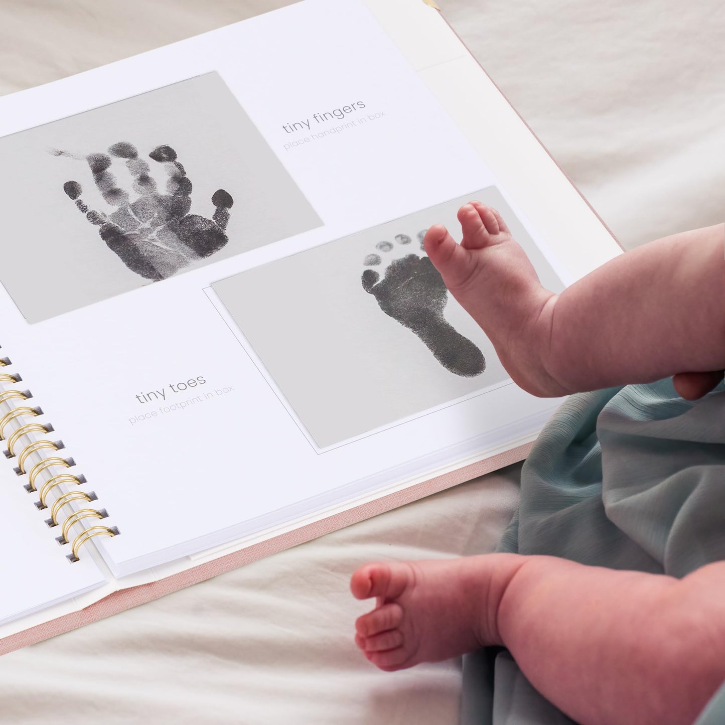 Keepsake Baby Memory Book for Boys and Girls – Timeless First 5 Year Baby Book With Photoslots – Cute Journal Scrapbook or Photo Album - Record a Milestone for Every Event from Birth to Age 5