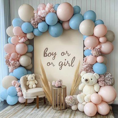 Dusty Pink Balloon Arch Kit Double Stuffed Blush Rose Nude Brown Balloon Garland 112pcs Matte Pastel Neutral Balloons for Boho Bridal Shower Baby Shower Birthday Theme Party Decoration