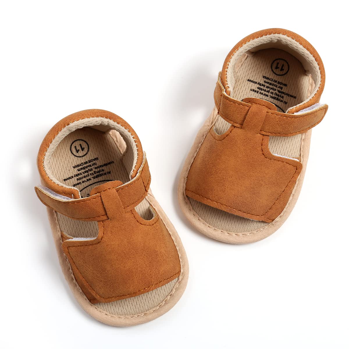 GAISUMMI Baby Girls Sandals Summer Bowknot Infant Crib Shoes Toddler Pu Leather Soft Rubber Sole First Walkers