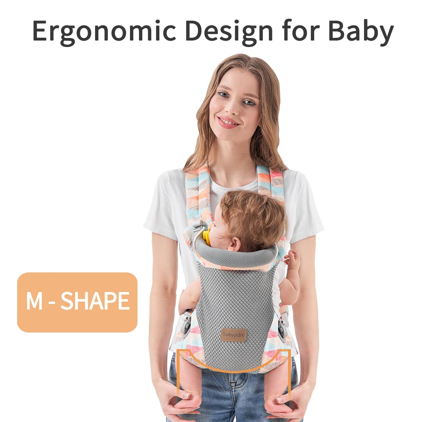 3-in-1 Baby Carrier Newborn to Toddler - Ergonomic(7.5-45lbs),Cozy Baby Carrier，Enhanced Lumbar Support，Easily AdjustableLightweight & Breathable Child Carrier(Camouflage)