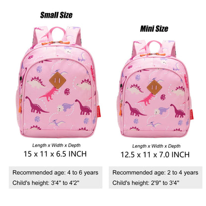 Toddler Backpack for Boys, 12 Inch Kids Dinosaur Backpack for Preschool or Kindergarten, Black