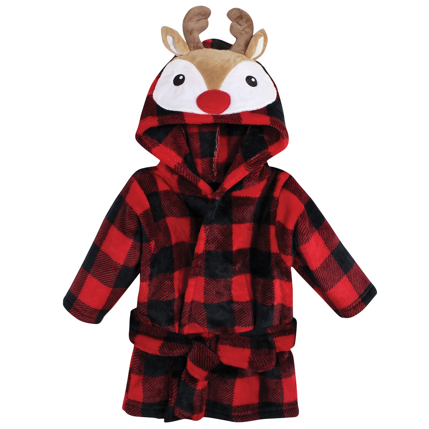 Hudson Baby Unisex Baby Plush Animal Face Bathrobe