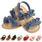 Infant Baby Boys Girls Sandals Summer Baby Wedding Dress Flat Shoes Newborn Crib Shoes First Walkers Prewalkers Shoes