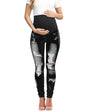 BISUAL Maternity Jeans Over The Belly Slim Stretch Maternity Pants Casual Maternity Work Pants