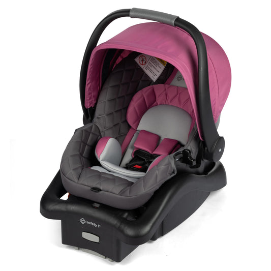 Safety 1ˢᵗ® onBoard™ Insta-Latch™ DLX Infant Car Seat with Base, Baby Car Seat for 4-30 lbs., Rear Facing Car Seat, Beach Rose