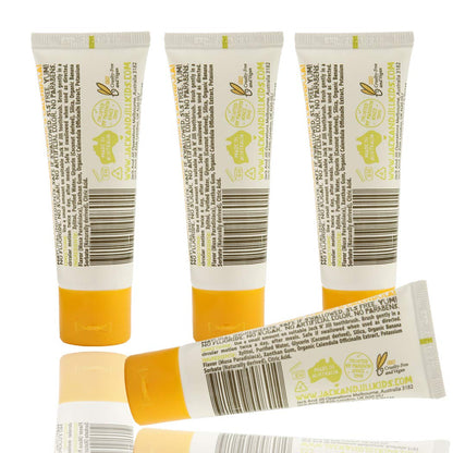 Jack N' Jill Natural Baby Toothpaste - Fluoride Free Training Toothpaste for Babies 6 Months and Up, Safe to Swallow, 40% Xylitol, BPA Free - 1.76 oz (Variety Pack of 3)