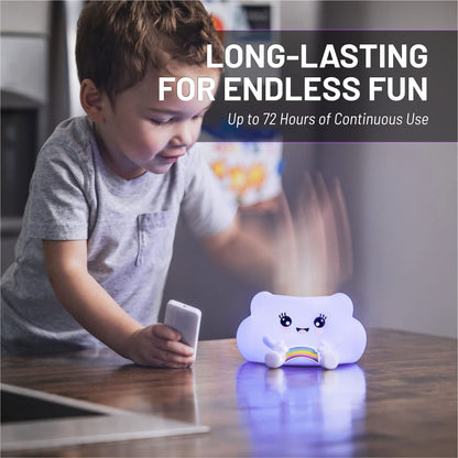 Lumipets Remote Control Silicone Night Light for Kids - Pig Design with 9 Soft Colors & Sleep Timer - Rechargeable, Battery-Operated Lamp for Bedroom | Baby Nursery, Toddler, Girls, Boys