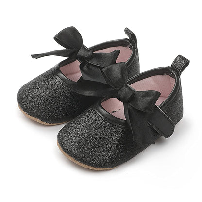 COSANKIM Baby Girls Mary Jane Flats Shoes Anti-Slip Rubber Sole Infant Toddler Princess Wedding Dress Shoes