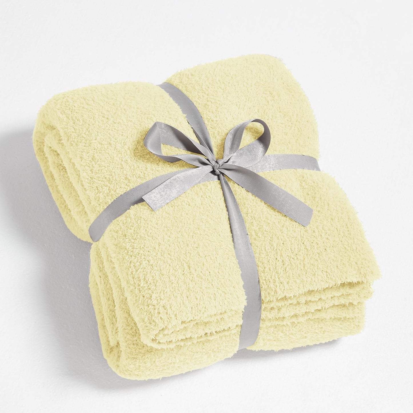 CYMULA Kids Blanket for Boys Girls 30x40 inches, Soft Cozy Fuzzy Swaddle Throw Blanket for Crib Stroller, White
