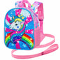 AGSDON Toddler Backpack Leash, 9.5" Safety Harness Dinosaur Bag - Removable Tether