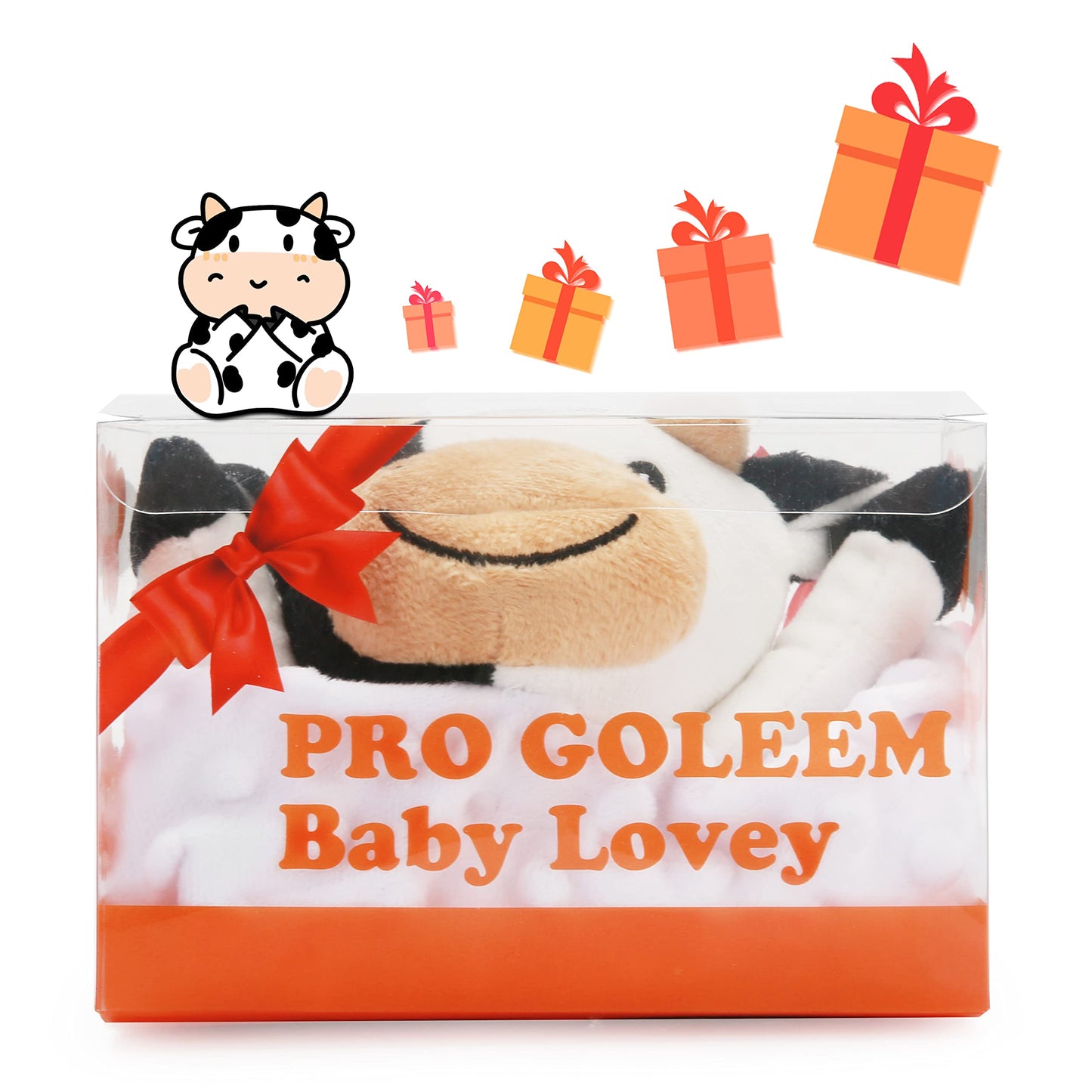 Pro Goleem Duck Security Blanket Soft Yellow Baby Lovey Unisex Lovie Baby Gifts for Newborn Toddler Snuggle Toy Stuffed Animal 16 Inch