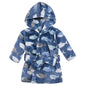 Luvable Friends Unisex Baby Plush Bathrobe, Floral, 0-9M