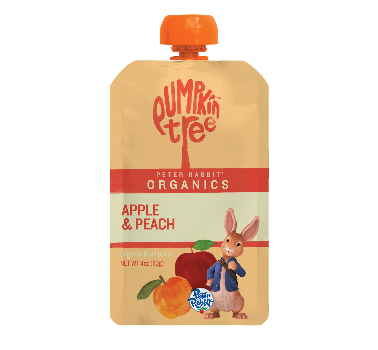 Peter Rabbit Organics Fruit Vegetable, Squeezable Pouches, 4 Ounce (Pack of 18)