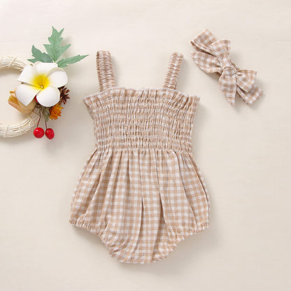 Baby Girls Summer Denim Romper Clothes Dress Newborn Onesie Sunsuit 3 6 9 12 18 Months One-Piece Jumpsuits Outfits