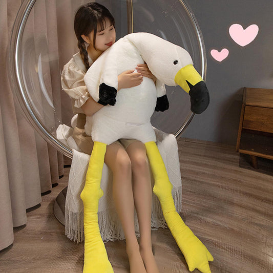 62" Flamingo Stuffed Animal Plush Pillow Giant Stuffed Animal Plush Doll Pink Flamingo Plush Toys for Kids Birthday Christmas Decoration Gifts（Pink）