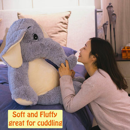 Giant Elephant Stuffed Animal 39'', Large Plush Toy, Soft Huggable Cute Elephant Plush for Girls, Boys, Kids, Babies - Gifts for Birthday, Mother's Day, Christmas