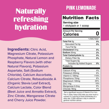 Ultima Replenisher Daily Electrolyte Powder Drink Mix – Tropical Variety, 20 Stickpacks – Hydration Packets with 6 Electrolytes and Minerals – Keto Friendly, Non-GMO and Sugar-Free