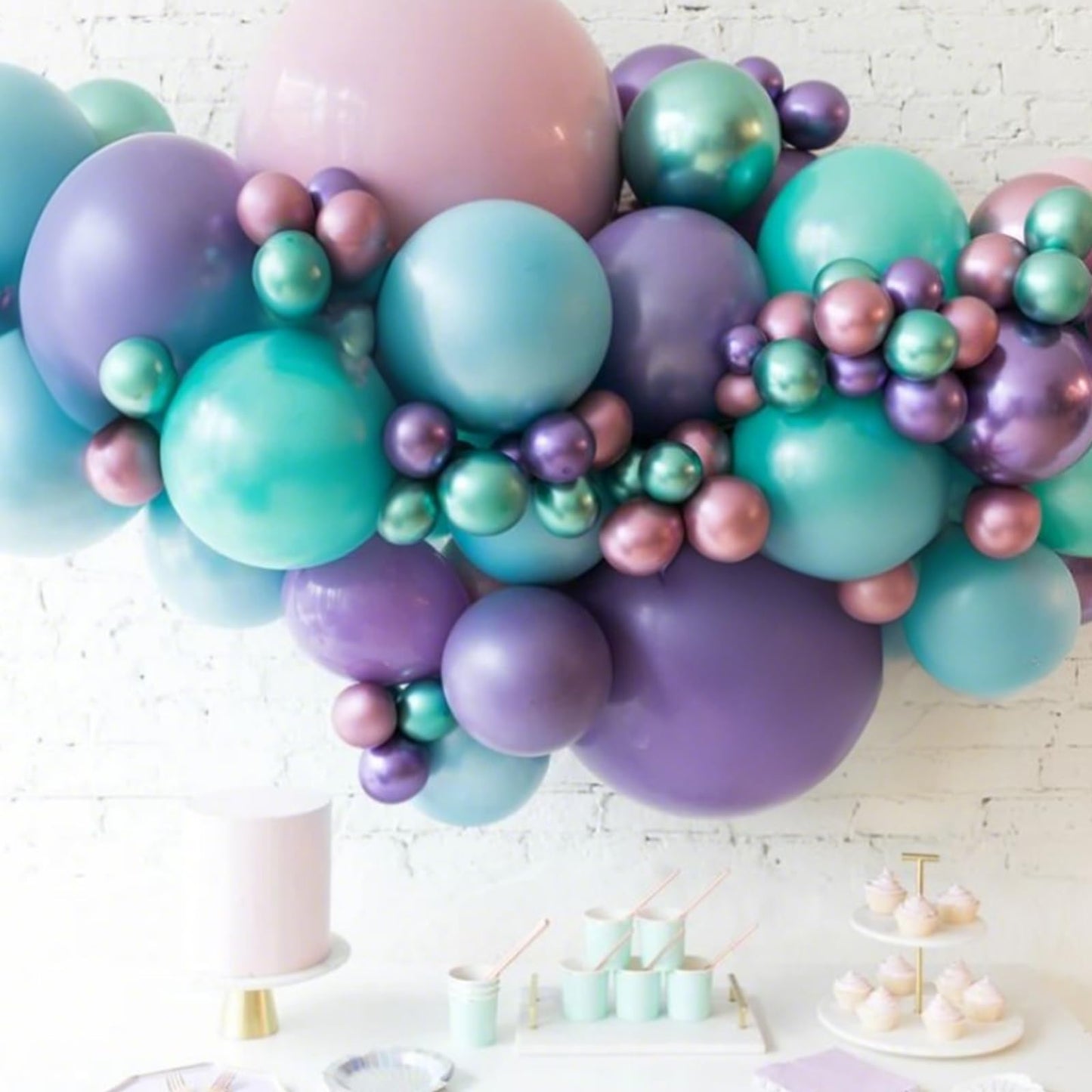 Pink White Balloon Arch Kit, Double Stuffed Pastel Pink Ivory White Balloon Garland, Baby Pink Cream White Balloons with 3pcs 18Inch Clear Balloons for Girls Birthday Baby Shower Party Decorations