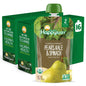 Happy Baby Organics Stage 2 Baby Food Pouches, Gluten Free, Vegan & Healthy Snack, Clearly Crafted Fruit & Veggie Puree, Fruit & Veggie Variety Pack, 4 Ounces (Pack of 10), Amazon Exclusive