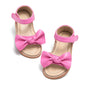 Felix & Flora Toddler Girls Sandals Soft Rubber Flats Summer Baby Flower Girl Shoes.