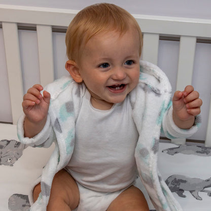 Baby and Infant Bath Robe with Hood and Baby Beach Cover Up for Boys and Girls 0-9 Months (Enchanted Evening)