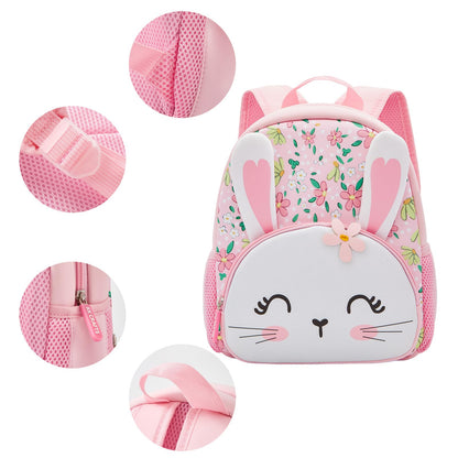 KK CRAFTS Preschool Backpack Toddler Neoprene Animal Schoolbag Lunch backpack for Kids Boys Girls(Dinosaur)