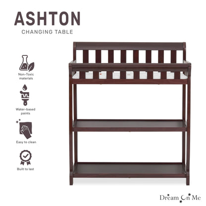 Dream On Me Ashton Changing Table, Natural, 34x20x40 Inch (Pack of 1)