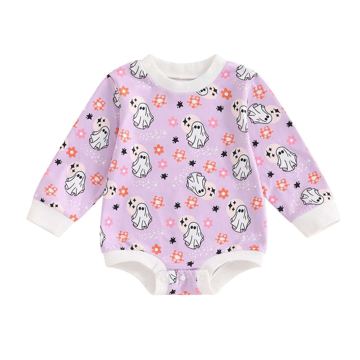 Easter Newborn Baby Girl Clothes Fuzzy Bunny Embroidery Romper Sweatshirt Bubble Jumpsuit Toddler Baby Girl Outfit