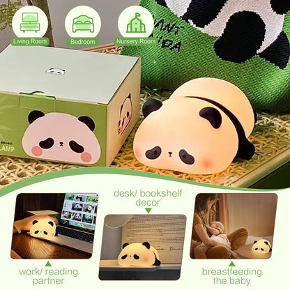 Sweet Heart Elephant Night Light, LED Squishy Novelty Animal Cute Lamp, Food Grade Silicone Nightlight, Dimmable Light Up Elephant Decor for Room College, Boys Girls White Elephant Gifts