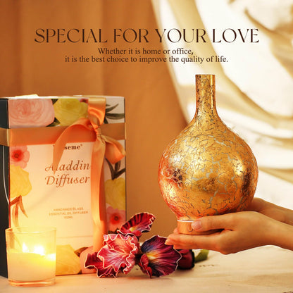 Porseme 3D Essential Oil Diffuser Cool Mist Humidifier Ultrasonic Aromatherapy Diffuser,150ml Last 6h,Auto Shut-Off,Air Refresh,Decoration for Home,Office,Yoga,Baby,Sleep