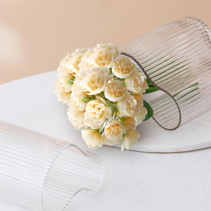 9 Bunches 27 Pcs Yellow Ranunculus Artificial Flowers, Faux Silk Mini Wedding Filler Flowers, DIY Flower Bouquet for Centerpieces, Bridal Shower Decorations, Arrangements & Home Decor(Yellow)
