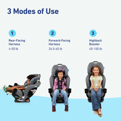 Graco Extend2Fit 3-in-1 Convertible Baby Car Seat, Rear and Forward Facing, Adjustable Extension Panel for Extra Legroom, Talia