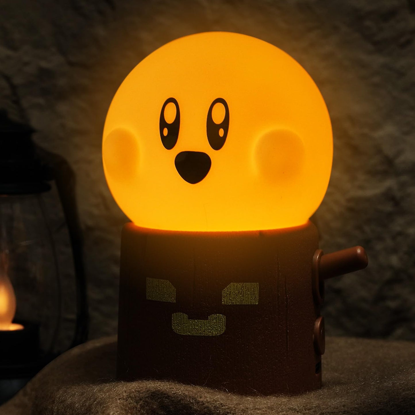 Cute Chibi Flame Lamp, Anime Cozy Lights, Retro Rechargeable Night Light, Decor, Cute Desk Accessories, Gifts