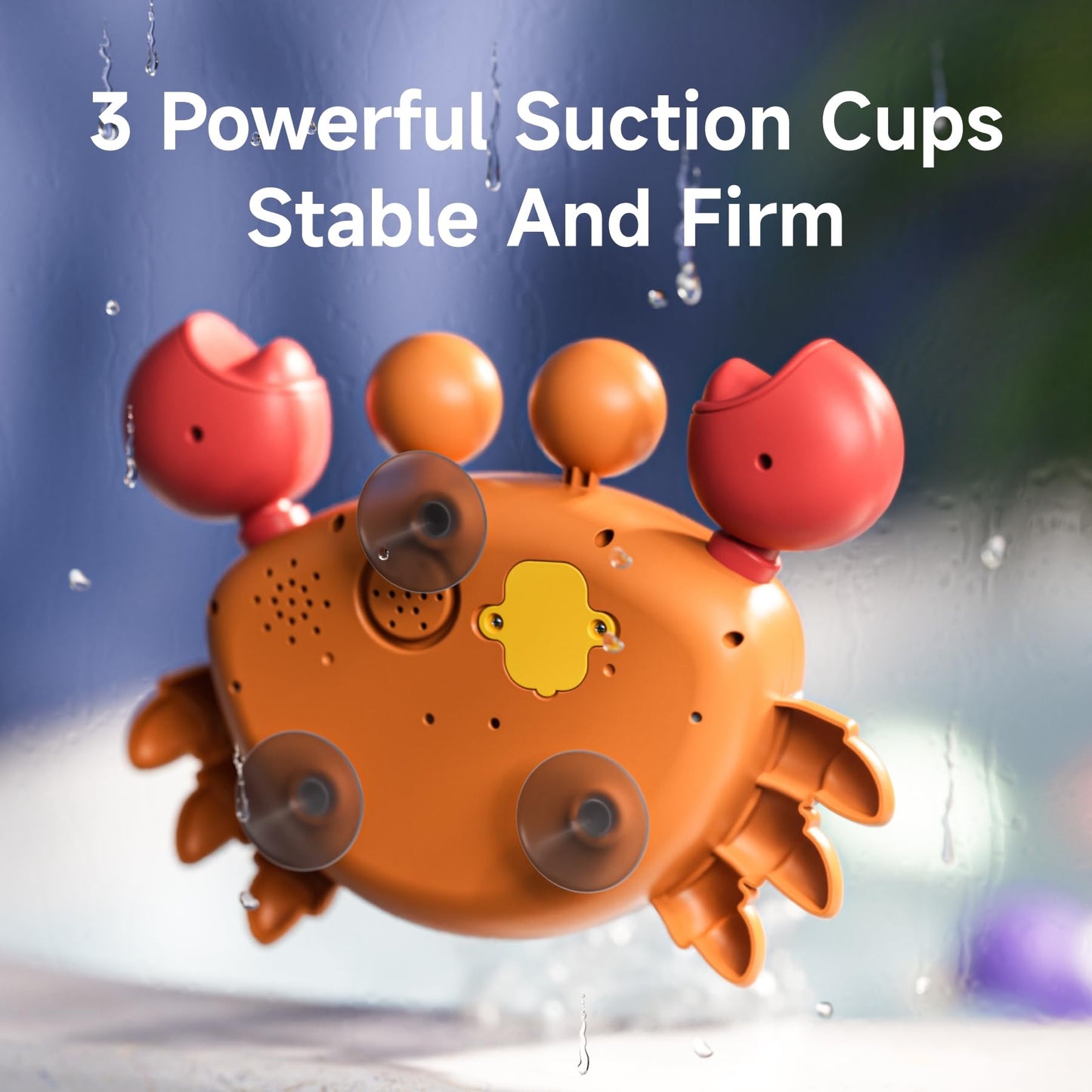 TUMAMA Baby Bath Toy,Bath Bubble Maker Machine with Music,3 Wind-Up Bathtub Toys,Crab Shower Water Toy for Toddlers Kids Boys Grils,4 Pieces