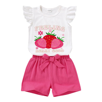 YOUNGER TREE Toddler Baby Girls Clothes Sunflower T-shirt + Bowknot Shorts with Cute Summer Girl Clothes Set