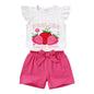 YOUNGER TREE Toddler Baby Girls Clothes Sunflower T-shirt + Bowknot Shorts with Cute Summer Girl Clothes Set