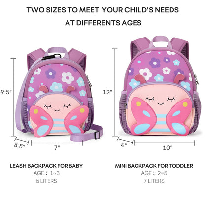 mibasies Toddler Backpacks for Girls 2-4: Baby Preschool Backpack - Kids Unicorn Backpack for Boys Girls - 12inch Mini School Bag