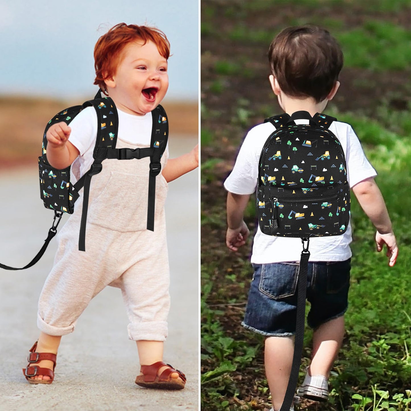 Accmor Toddler Backpack Leash, Cute Unicorn Baby Backpacks with Anti Lost Wrist Link, Mini Kids Backpack Leash Walking Harness for Outdoor Travel, Adorable Backpack Tether for Boys Girls 1-3 (Purple)
