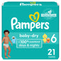 Pampers Diapers - Baby Dry - Size 1, 44 Count, Absorbent Disposable Infant Diaper (Packaging May Vary)
