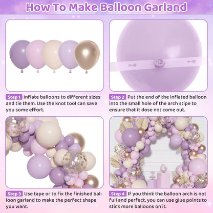 Ouddy Party Dusty Pink Balloons Arch Garland Kit, Different Sizes 18 12 10 5 Inch Boho Pink White Sand Latex Metallic Confetti Balloon for Girl Baby Shower Mothers Day Birthday Party Decorations
