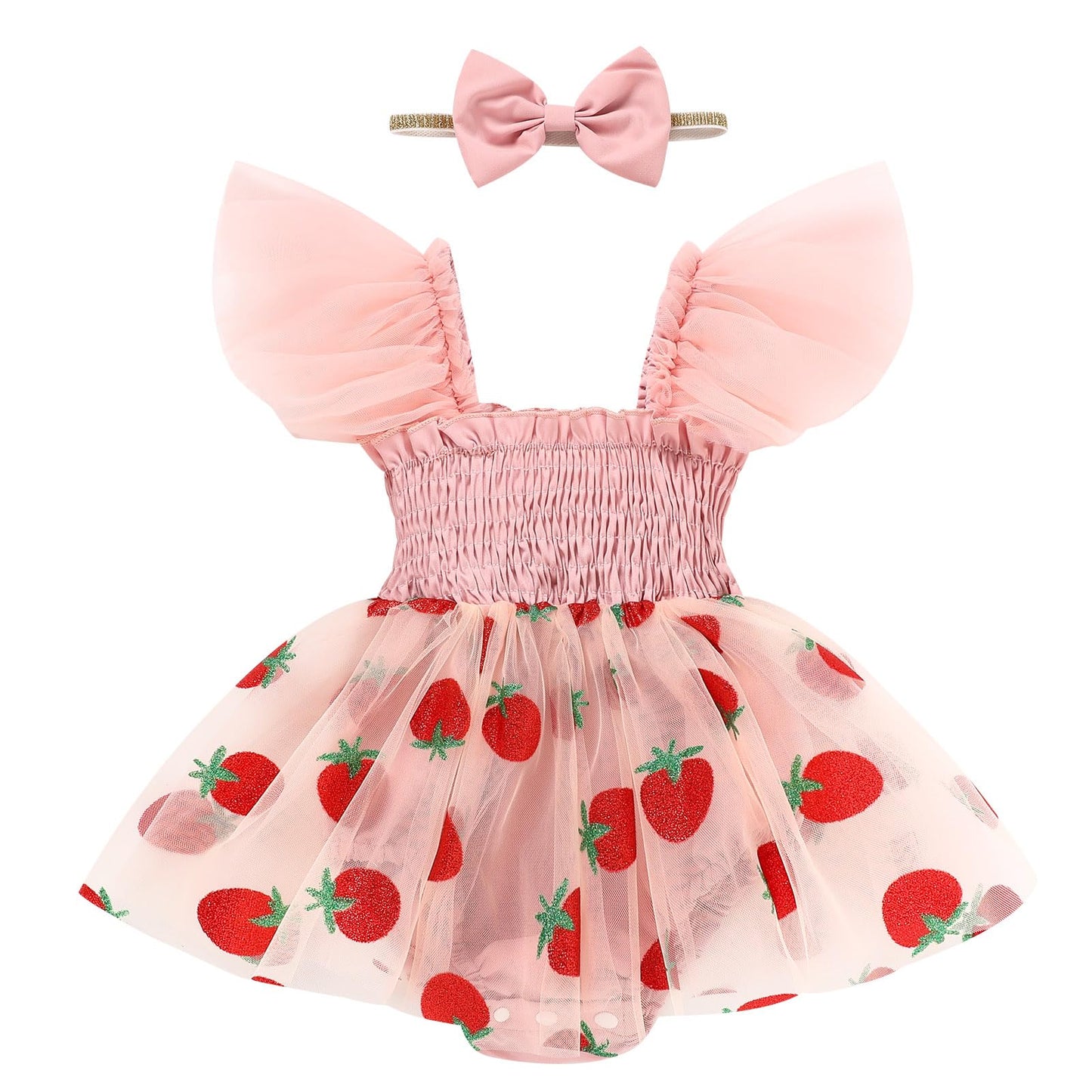 Baby Girl Clothes Infant Tulle Romper Ruffe Sleeveless Bodysuit Baby Girl Outfits Infant Girl Dress 0-18M
