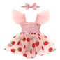 Baby Girl Clothes Infant Tulle Romper Ruffe Sleeveless Bodysuit Baby Girl Outfits Infant Girl Dress 0-18M