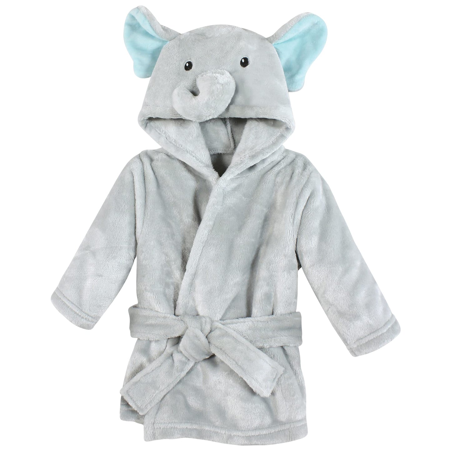 Hudson Baby Unisex Baby Plush Bathrobe and Toy Set