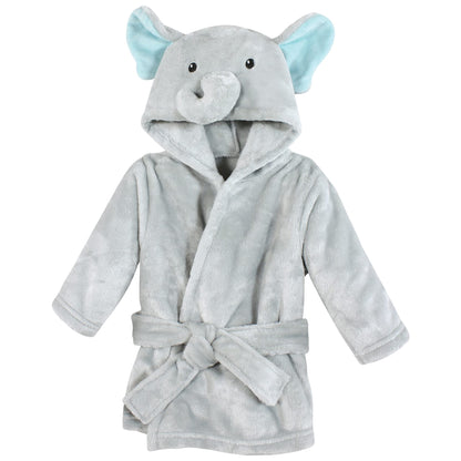 Hudson Baby Unisex Baby Plush Bathrobe and Toy Set