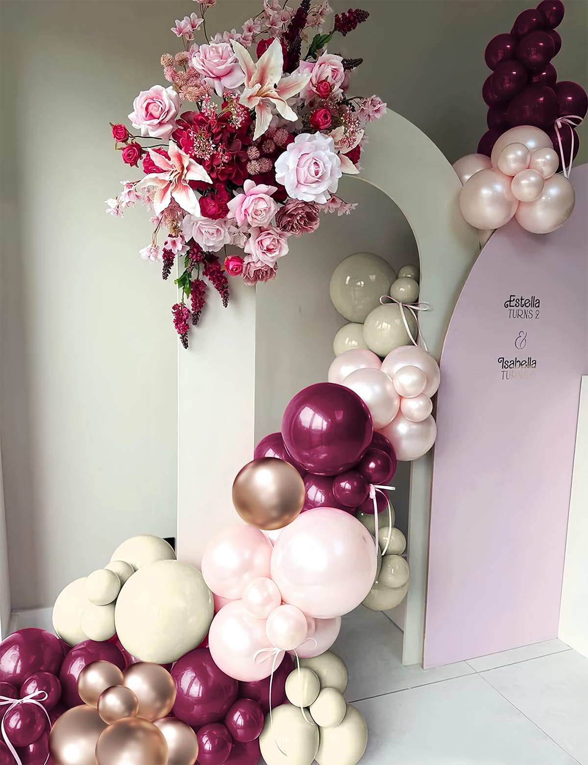 155Pcs Sage Green Arch Kit with Pea Green White Gold Balloons for Baby Shower Bridal Shower Birthday Engagement Wedding Wild One Party Decorations