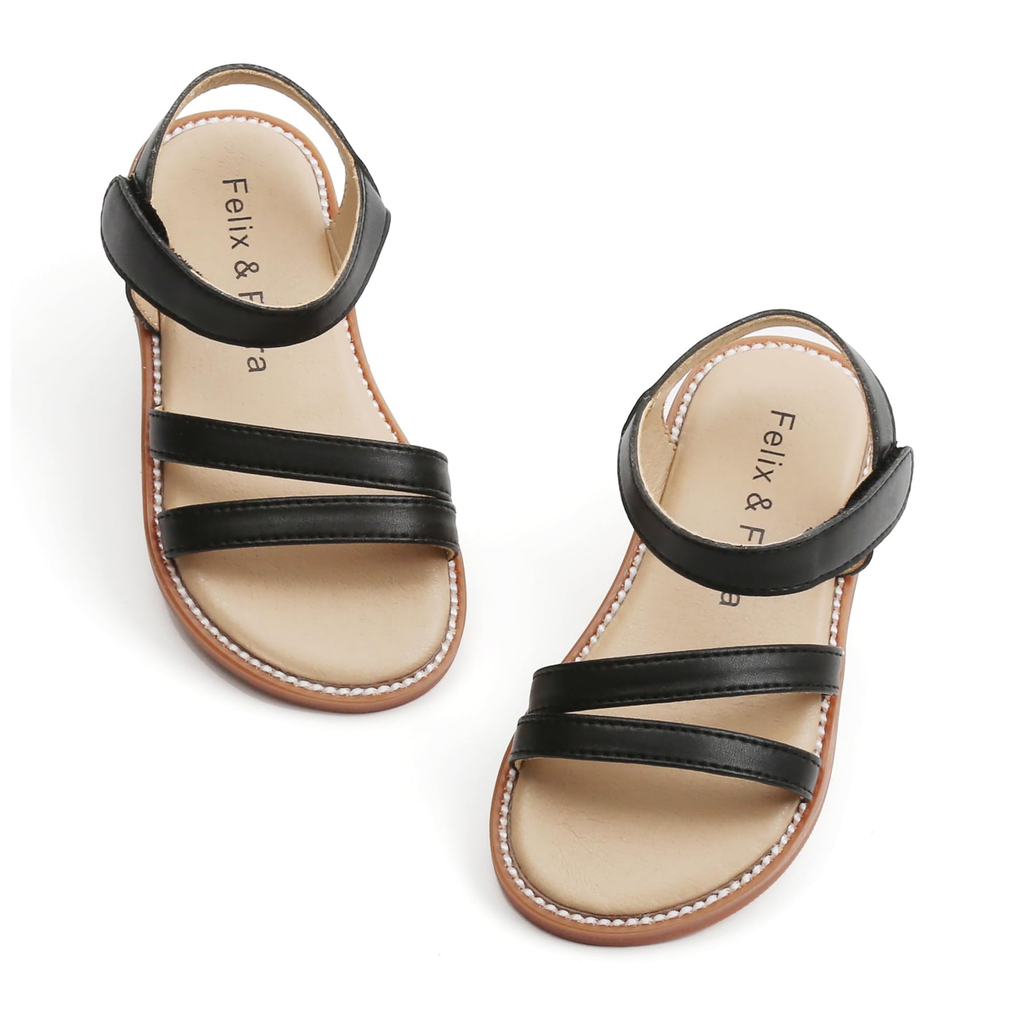 Felix & Flora Toddler Girl Sandals - Little Girl Easter Summer Dress Shoes Lightweight Open Toe Beach Holiday.