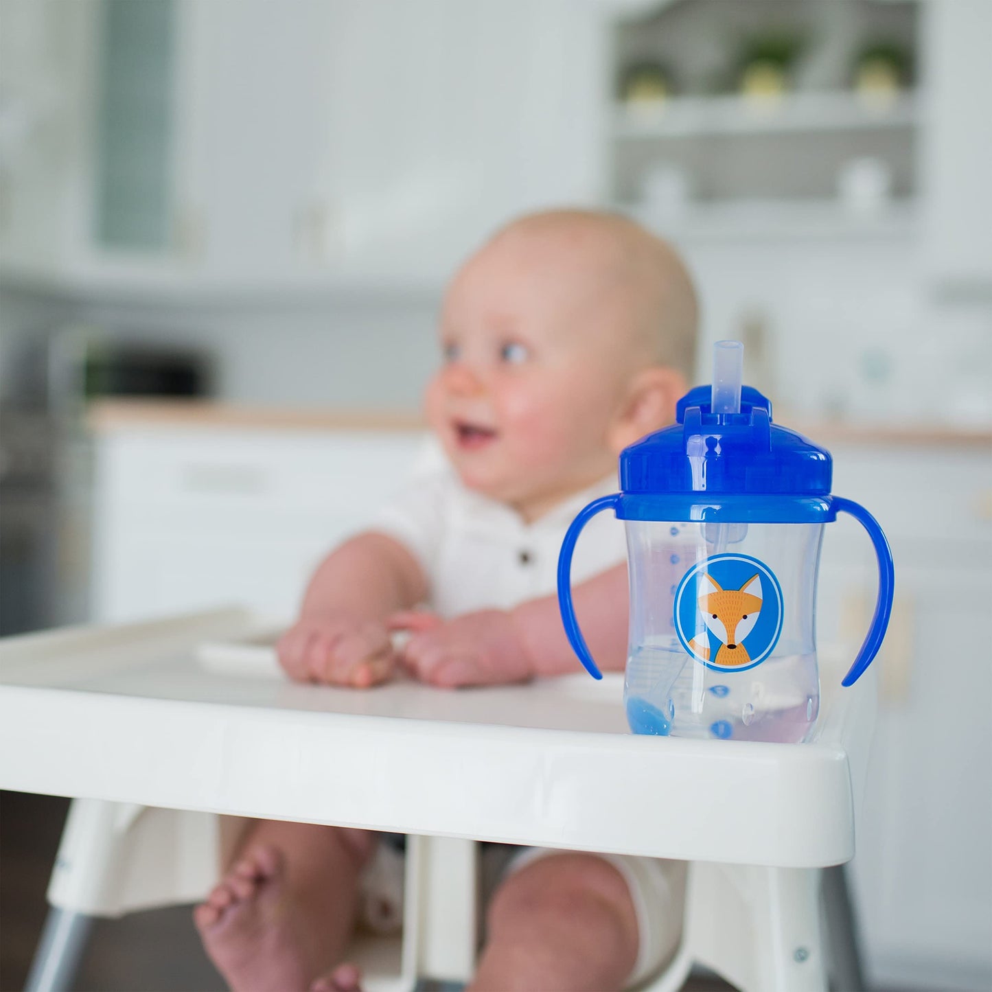 Dr. Brown's Milestones, Baby's First Straw Cup Sippy Cup with Straw, 6m+, 9oz/270ml, Coral, BPA Free