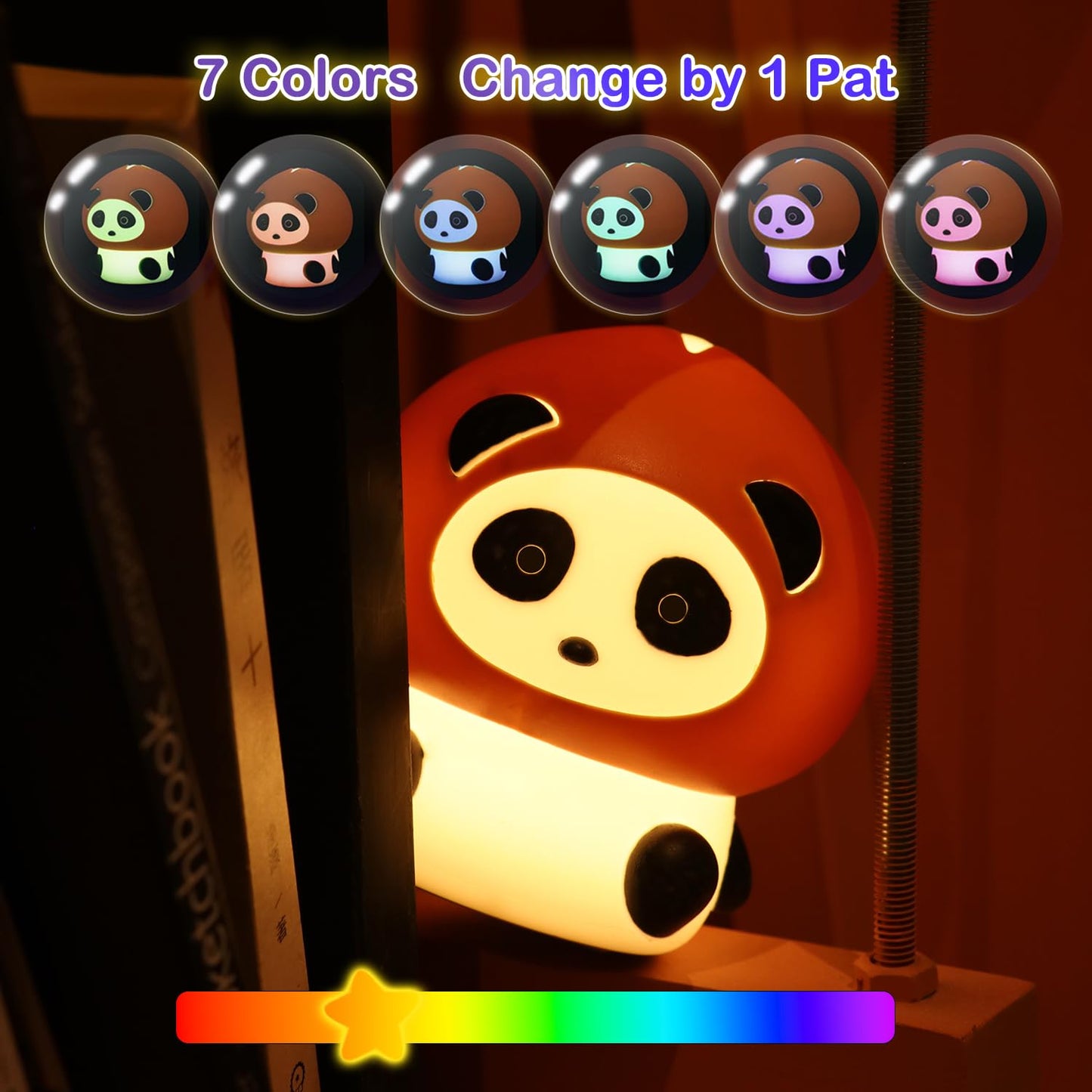Cute Frog Night Light for Kids, Color Changeable Soft Silicone Sleeping Night Lamp for Nursery, Dimmable Timer Rechargeable Colorful Baby's Light Room Decor Children Gifts