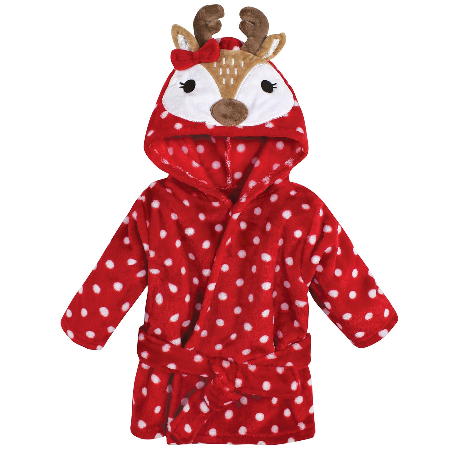 Hudson Baby Unisex Baby Plush Animal Face Bathrobe